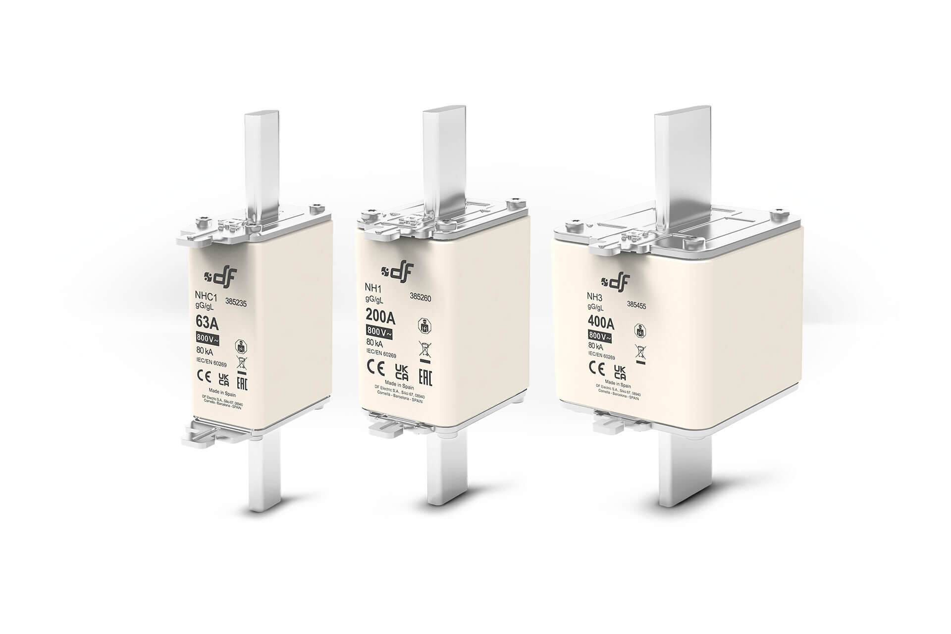 gG/gL NH fuse links 800V AC