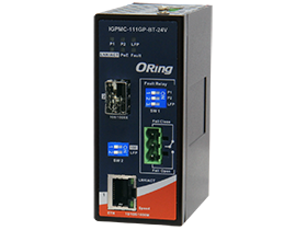 IGPMC-111GP-BT-24V – Bộ chuyển đổi Ethernet–quang công nghiệp có PoE 90W