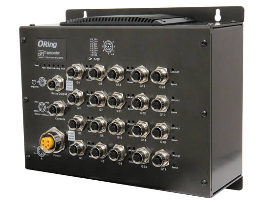 TGS-9200-M12-BP2 – EN50155 Managed Gigabit Ethernet Switch